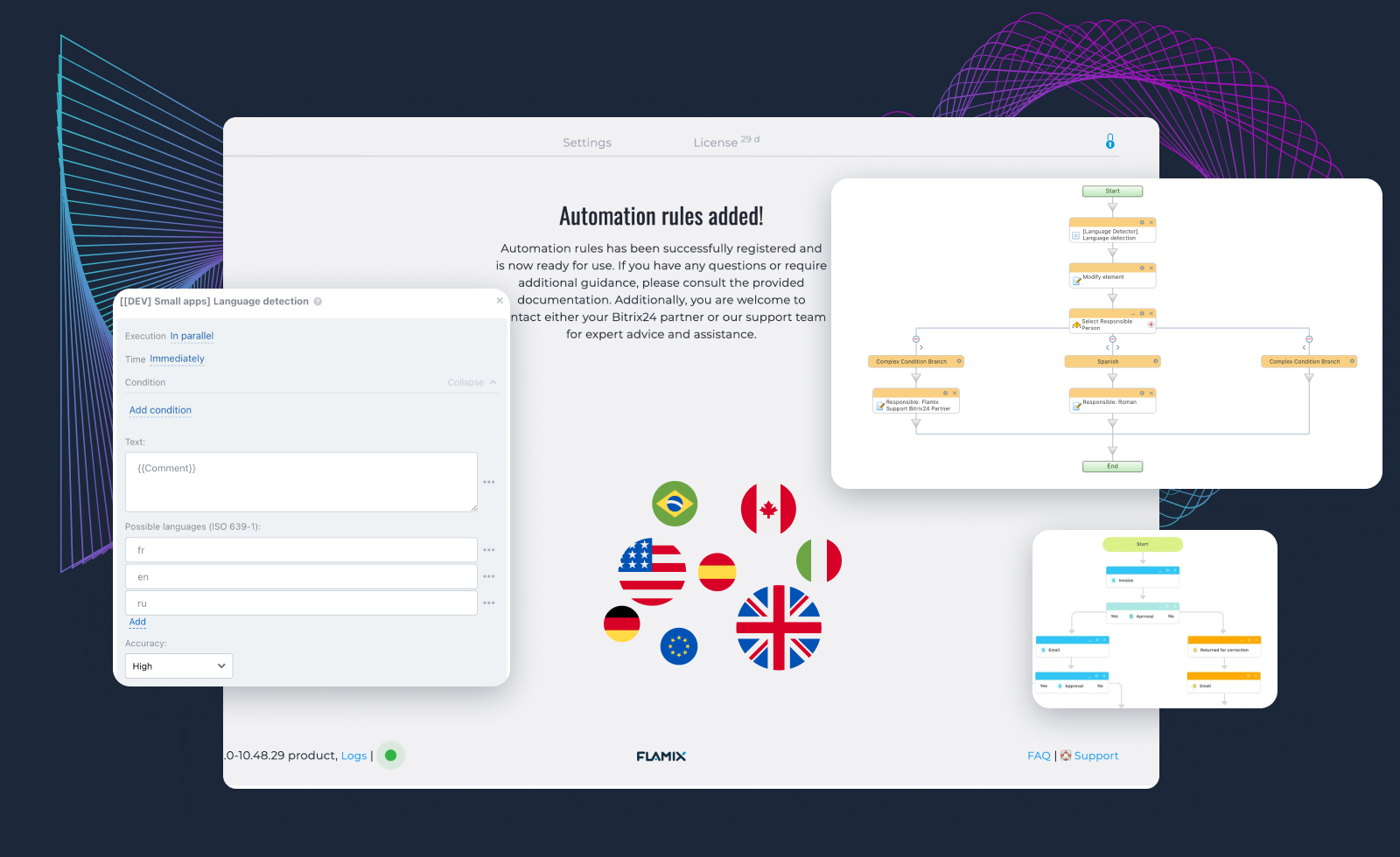 Text Language Detection in Bitrix24 Automation Rules