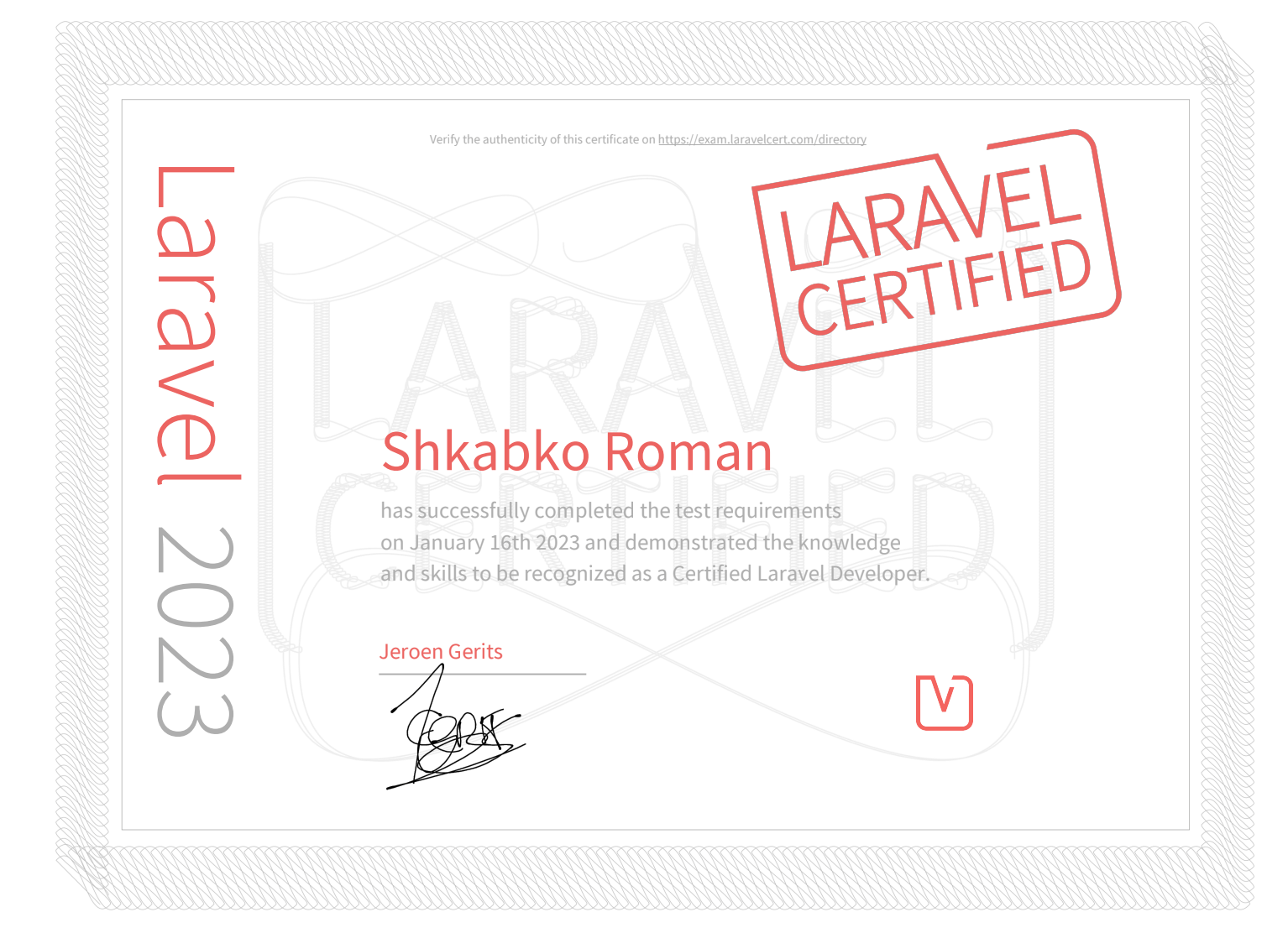 Laravel Developer