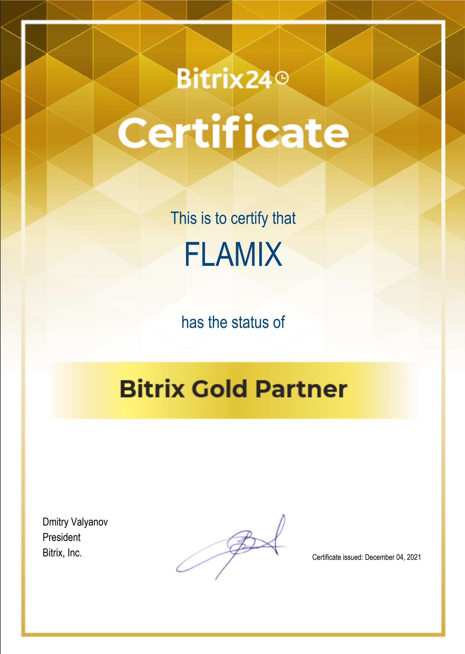 Bitrix24 Gold Partner